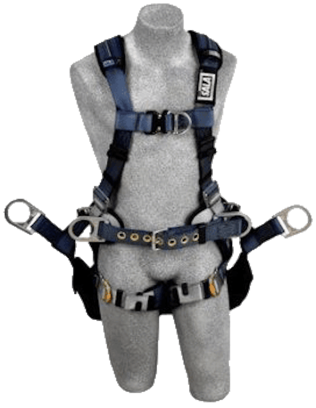 exofit xp tower climbing harness