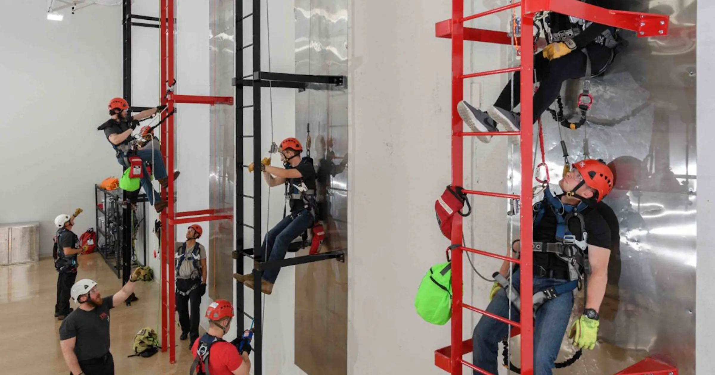Competent Rescuer Training Tech Safety Lines | Competent Climber & Rescue Training: Water Tower