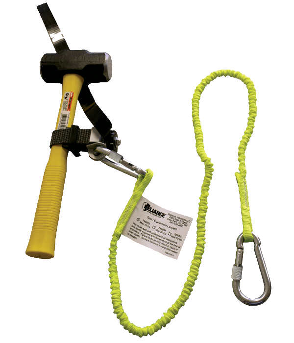 reliance tool lanyard in use with hammer