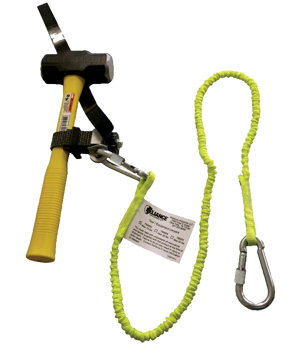reliance tool lanyard in use with hammer