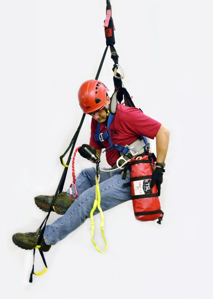3ft arcflash lanyard in use