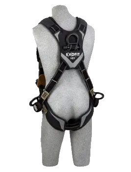 exofit nex arc flash positioning climbing harness back