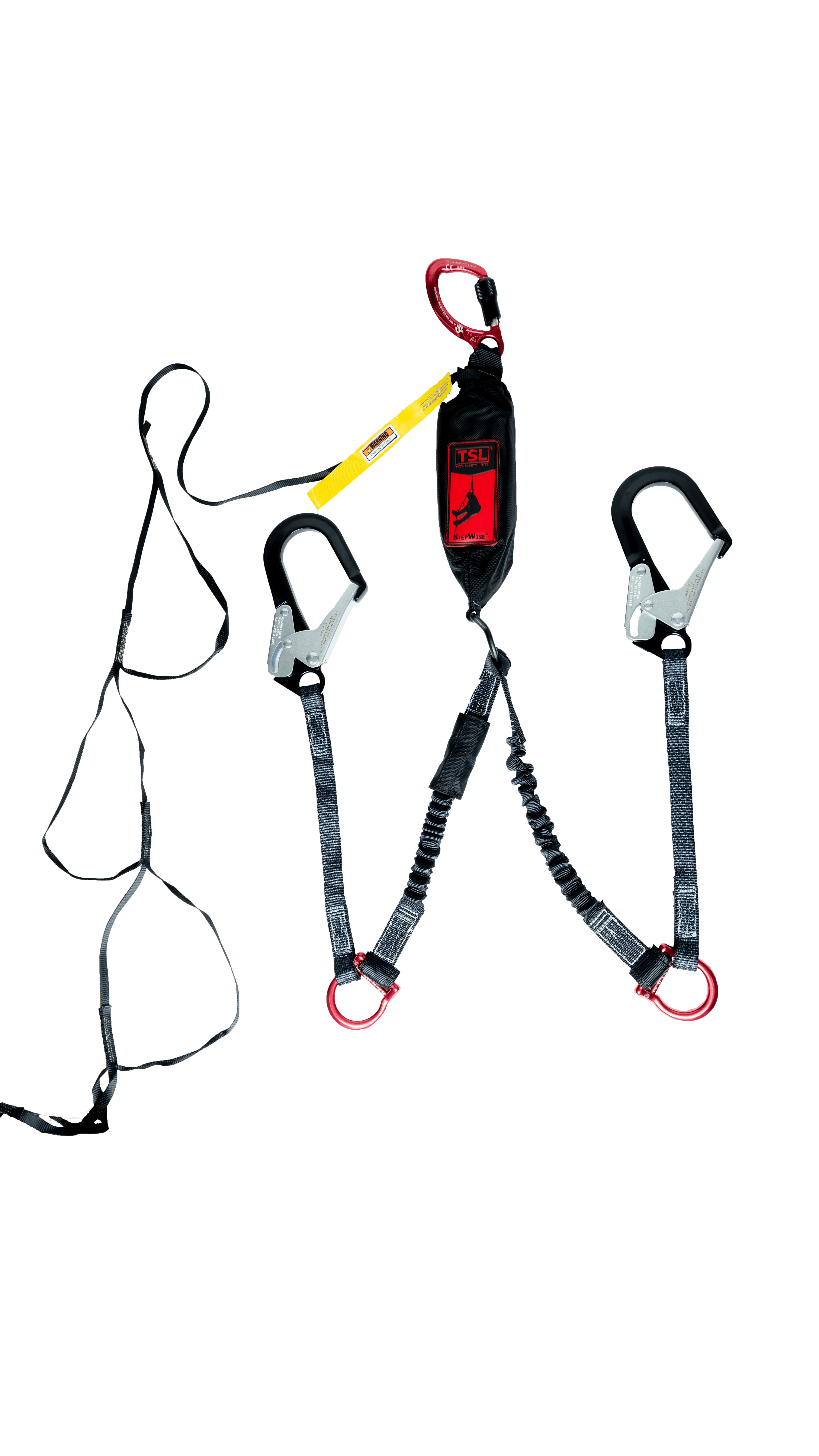 stepwise two leg lanyard full view with ladder