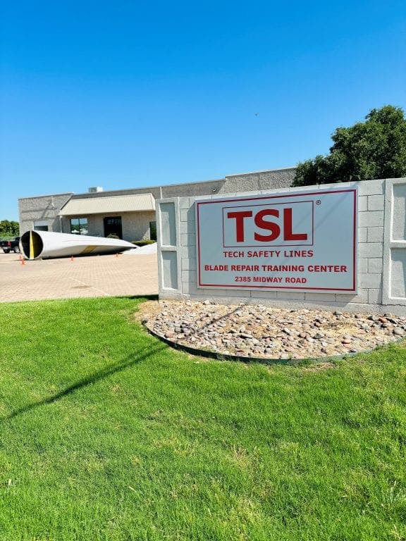 Blade Repair Training Center Facility at TSL