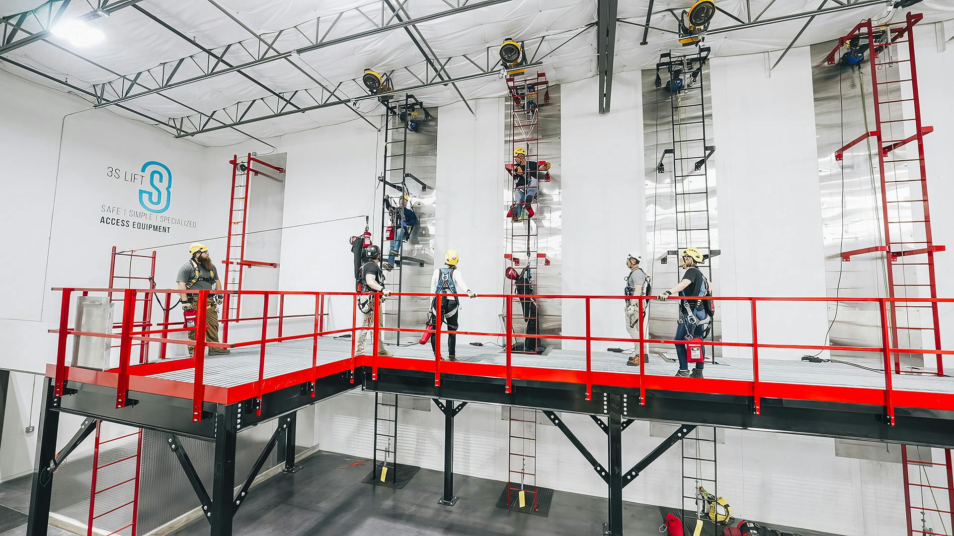 Men Doing TSL's Evacuation Safety Training