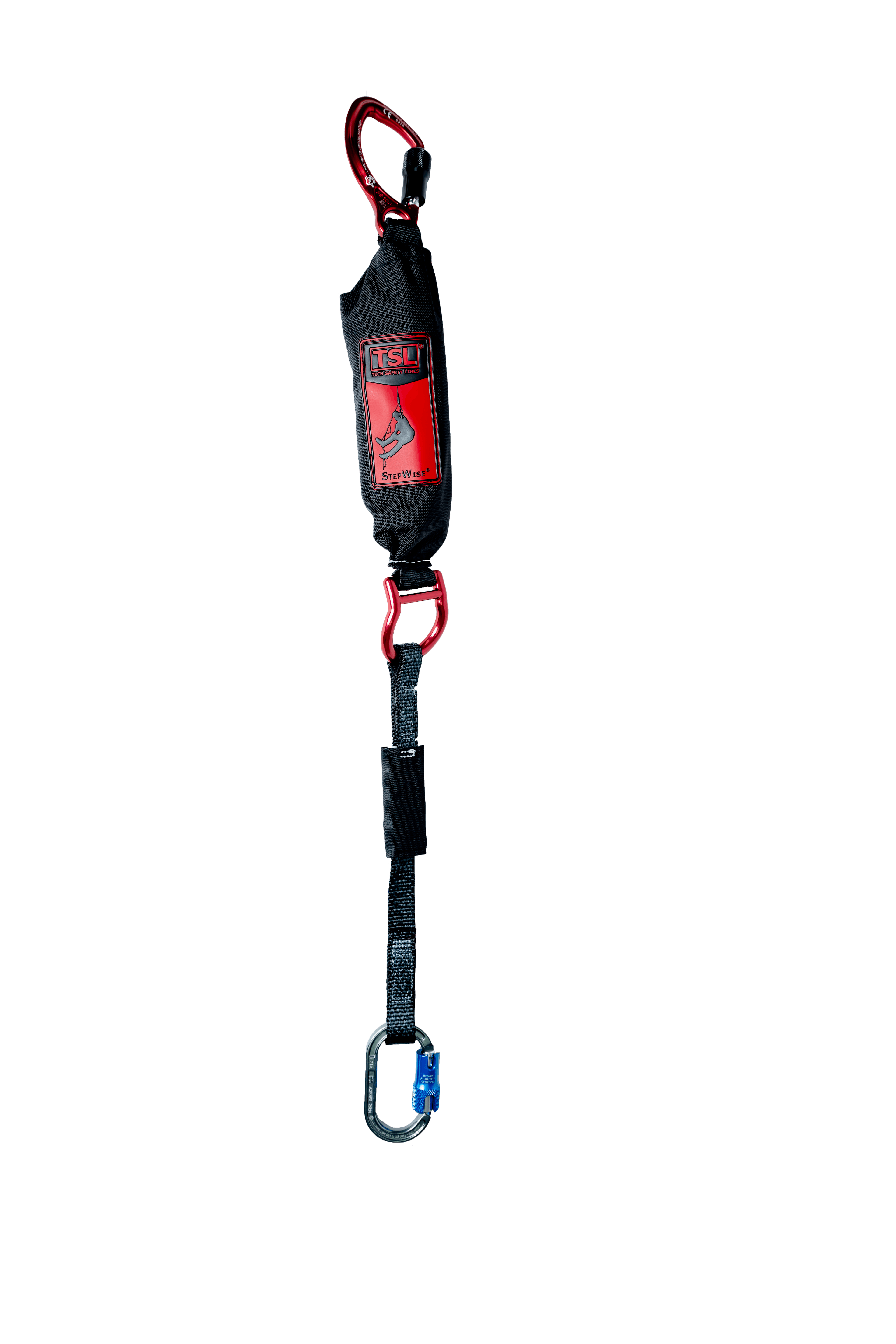 stepwise single lanyard both carabiners