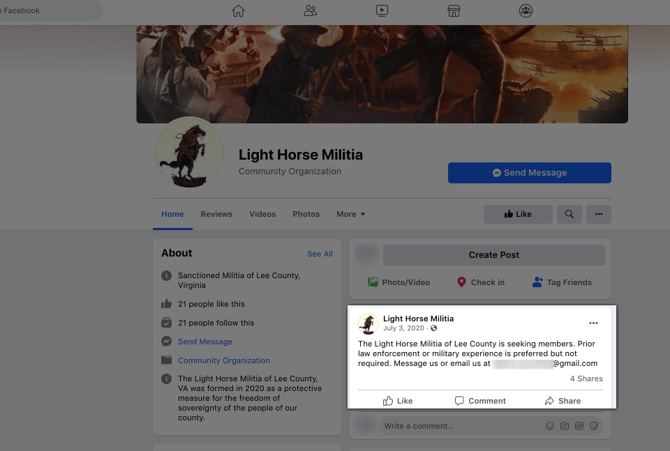 TTP - Facebook's Militia Mess