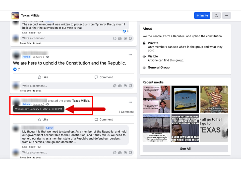 TTP - Facebook's Militia Mess