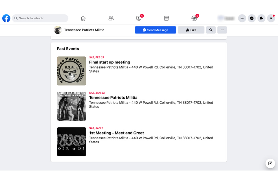 TTP - Facebook's Militia Mess