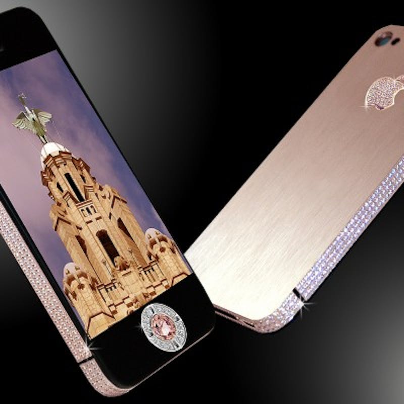 The iPhone 4 Diamond Rose Edition is the third most expensive phone in the world.