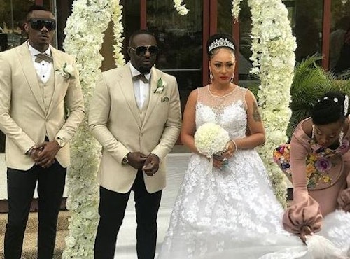 Jim Iyke getting married to Rosaline Meurer in a movie set