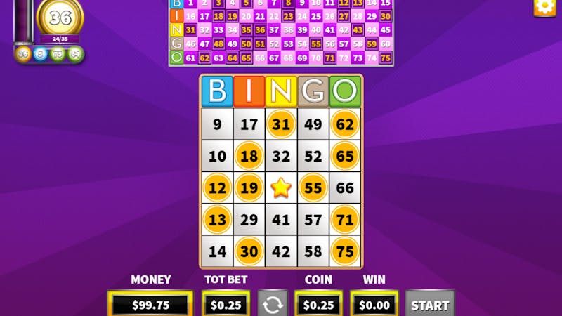 Online Bingo games.