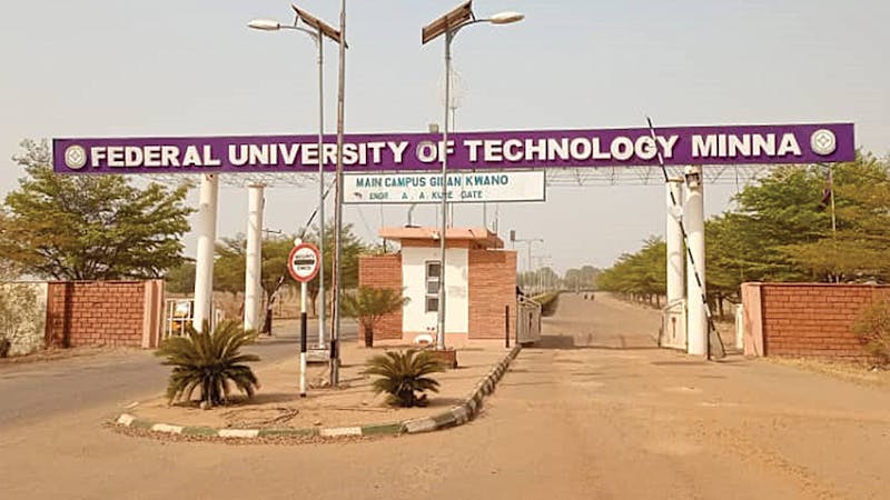 The front gate of Federal University of Technology, Minna, FUTMINNA