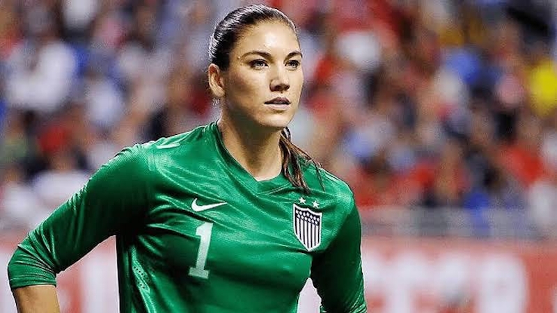 Hope Solo is one of the most sexy female footballers in the world