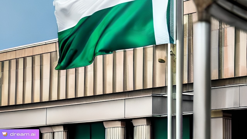 An illustration of a bank in Nigeria