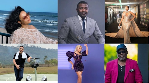 Image collection of richest Ghanian actors and actresses in 2025