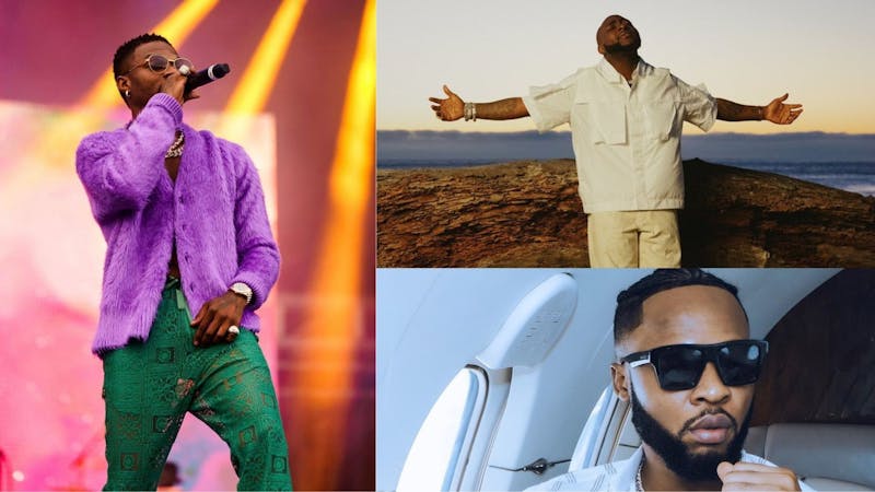 Image collection Wizkid, Davido and Flavour