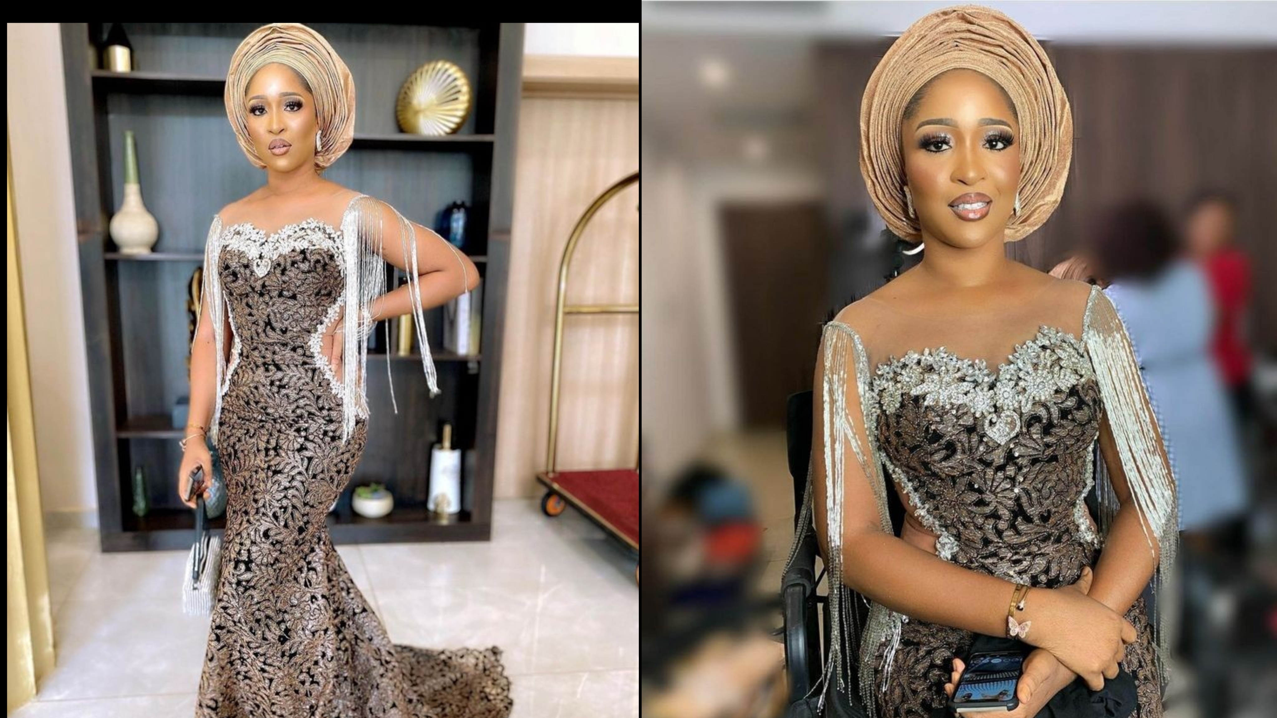 Aso ebi styles with fringe sale