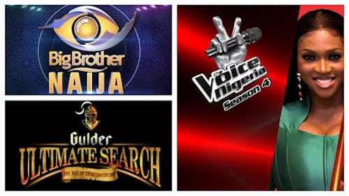 Image icon of some top Nigerian reality TV shows that produced celebrities