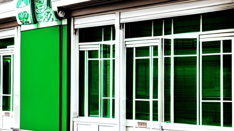 An illustration of a bank in Nigeria