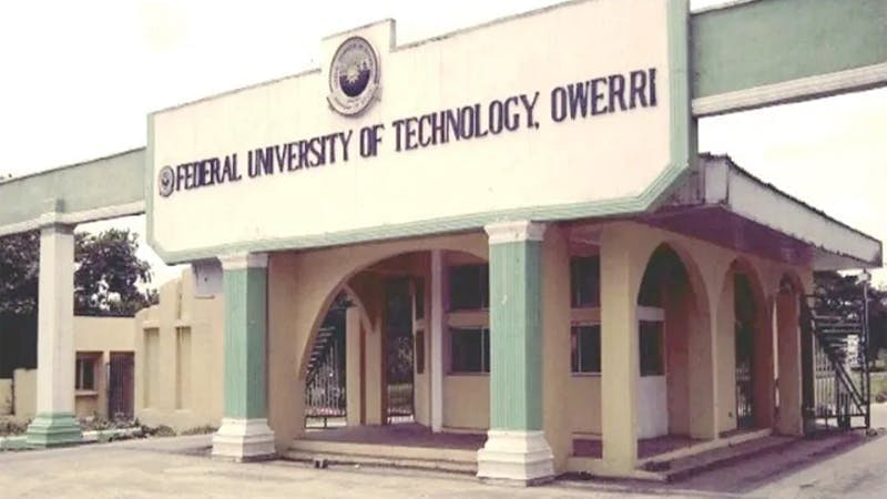 List of courses offered at Federal University of Technology Owerri, FUTO
