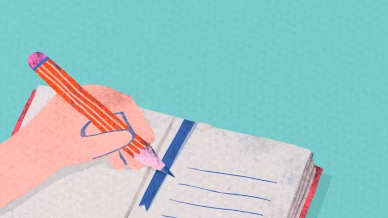 Writing materials: Pencil and paper.