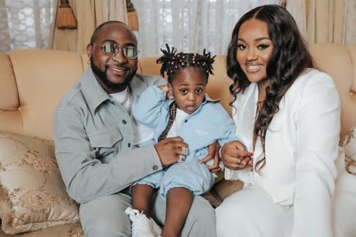 Davido, son, Ifeanyi and Chioma Rowlan