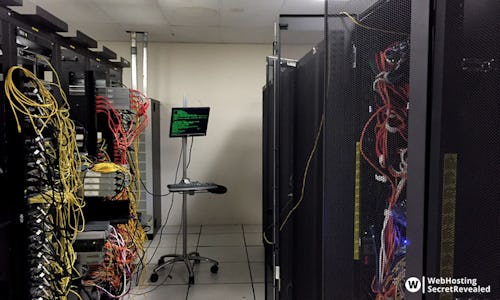 This is how a data center look like from inside, basically it's just a cold room filled with lots of big computers.