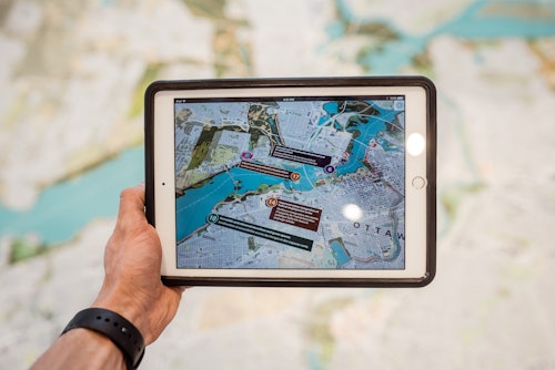 How to track and locate someone in Nigeria: A tablet showing Google maps tracking
