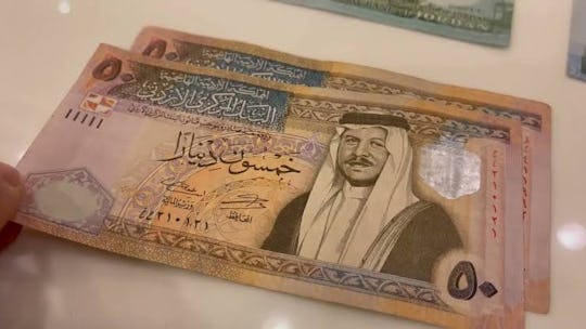 Jordanian dinar bills, one of the highest valued currencies in the world 