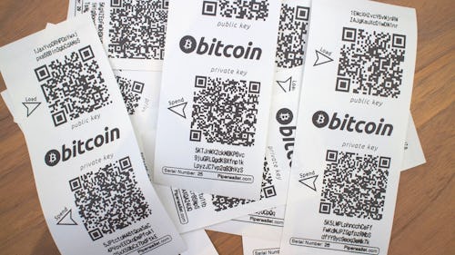An Example of Bitcoin Paper wallet 