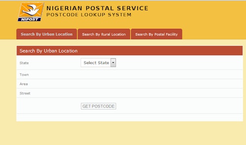 List of Nigeria postal code for the 36 states in the country