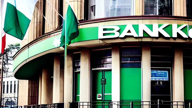 An illustration of a bank in Nigeria