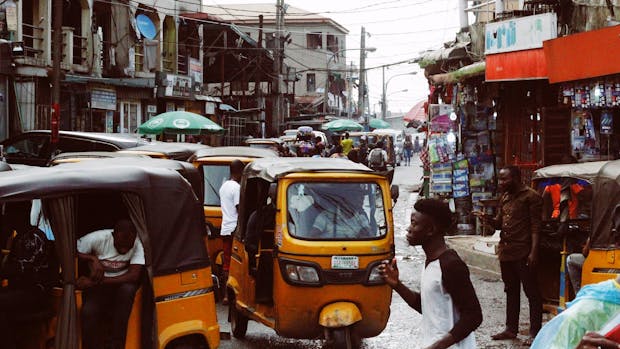 A city centre in Lagos, Nigeria - highest paying jobs