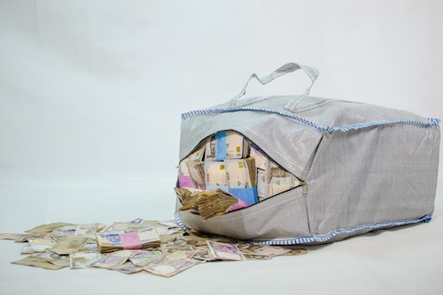 A bag of Naira Note.