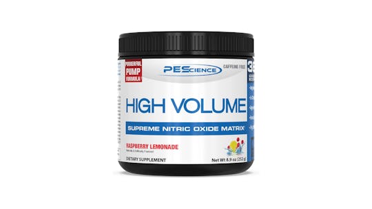 PEScience High Volume, one of the best pre-workout supplements for people with diabetes