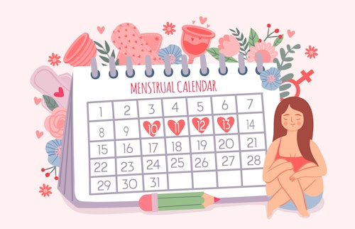 Menstrual cycle calendar avatar