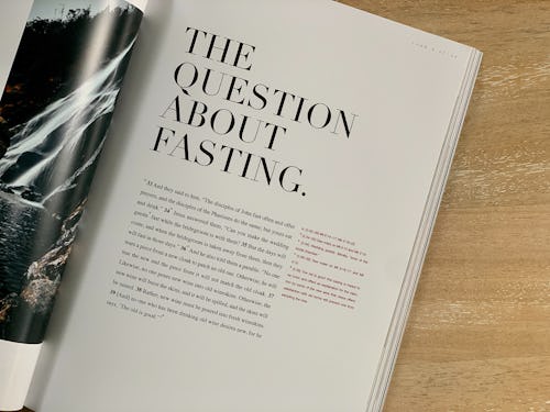 Picture of a book about fasting