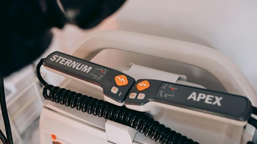Close-up of an Automated External Defibrillator