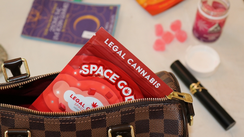 cbd gummies in a handbag