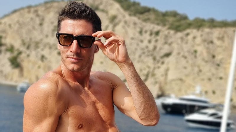 Image of Bayern Munich's striker Robert Lewandowski