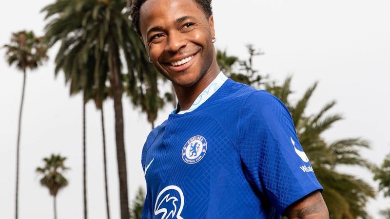 Image of Chelsea's winger Raheem Sterling