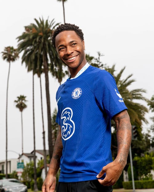 Image of Chelsea's winger Raheem Sterling