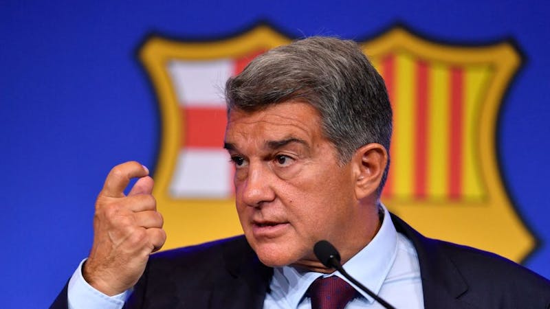 Image of Barcelona's president Joan Laporta