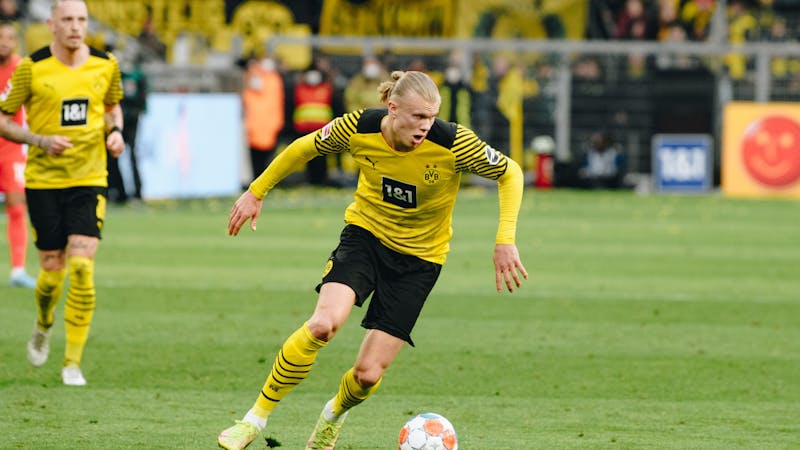 Borrusia Dortmund's striker Erling Haaland