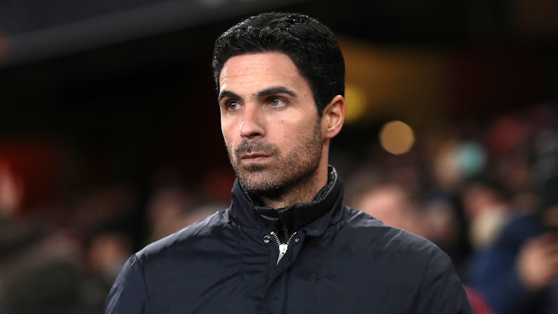 Images of Arsenal manager Mikel Arteta