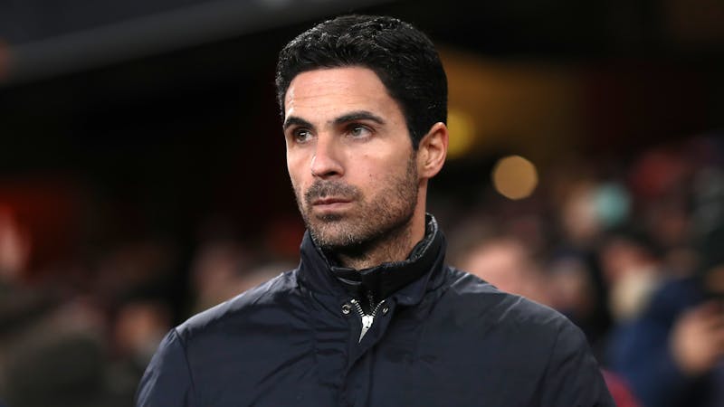 Images of Arsenal manager Mikel Arteta