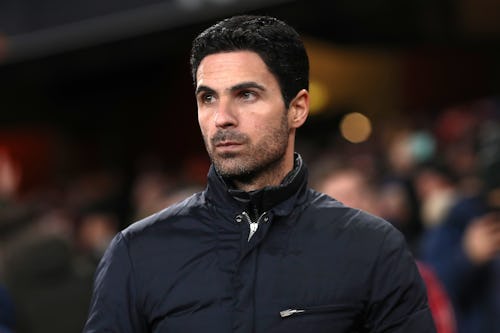 Images of Arsenal manager Mikel Arteta