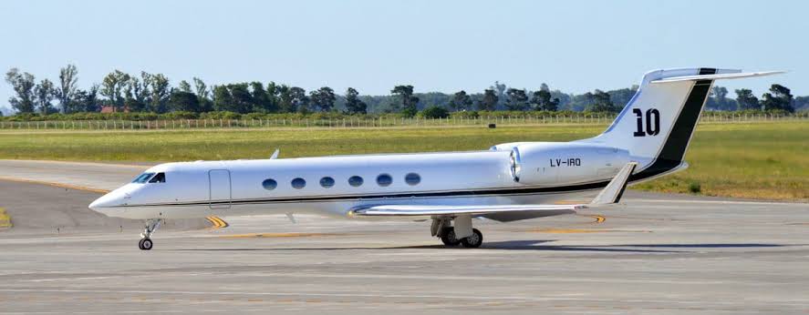 Lionel Messi's customised Gulfstream jet