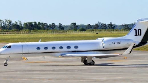 Lionel Messi's customised Gulfstream jet